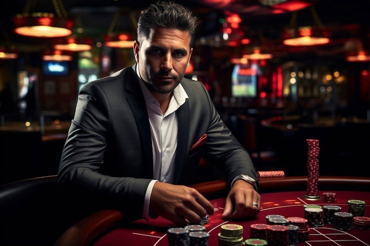 Ruang permainan meja klasik seperti poker dan blackjack di platform digital